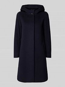 Płaszcz z domieszką kaszmiru ICONS Cinzia Rocca granatowy damski EAN UR-39-001