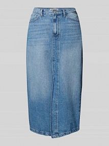 Spódnica midi jeansowa z czystej bawełny model ENYA Only niebieska EAN 15326839