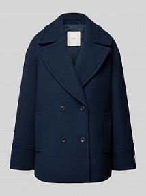 Kurtka z mieszanki wełny Calvin Klein Womenswear granatowa damska EAN LV044D549G