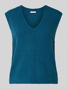 Bezrękawnik o kroju regular fit z mieszanki bawełny z dodatkiem wełny Tom Tailor damska EAN 1047693
