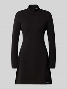 Sukienka mini ze stójką Calvin Klein Jeans czarna EAN LV044D222G
