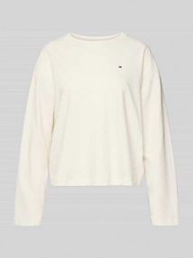 Góra od piżamy o kroju comfort fit z czystej bawełny Tommy Hilfiger biała damska EAN UW0UW05948