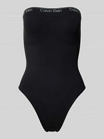 Body z wyhaftowanym logo model Icon Calvin Klein Underwear czarne EAN LV00QF8343