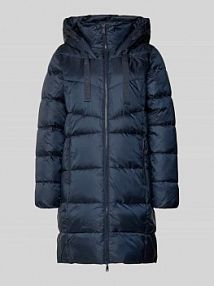 Płaszcz pikowany o kroju regular fit z kapturem s.Oliver RED LABEL granatowy damski EAN 2168269