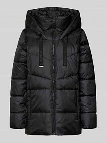 Kurtka pikowana o kroju regular fit z kapturem s.Oliver RED LABEL czarna damska EAN 2166592