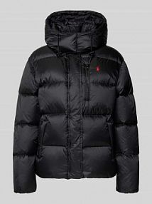 Kurtka puchowa z krytym zamkiem błyskawicznym i wpuszczanymi kieszeniami Polo Ralph Lauren czarna damska EAN 211932183