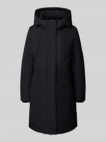 Płaszcz parka z kieszeniami zapinanymi na zamek błyskawiczny model GLAMOUR ECOALF czarny damski EAN MCWGAJKGLAMO0255W25