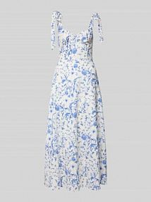 Sukienka koktajlowa z dekoltem w kształcie serca model ELIN YAS niebieska EAN 26038064