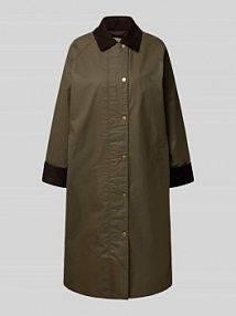 Płaszcz woskowany z listwą guzikową Gant zielony damski EAN 4751146