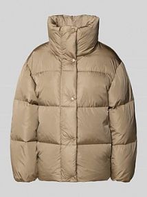 Kurtka puchowa o kroju relaxed fit ze stójką Gant brązowa damska EAN 4700398