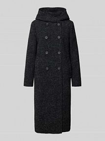 Płaszcz z kapturem z mieszanki bawełny z dodatkiem wełny Gil Bret czarny damski EAN 95476107