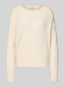 Sweter z dzianiny z dodatkiem wełny model LISA BRAX biały damski EAN 31-2257 90189700