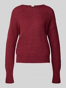 Sweter z dzianiny z dodatkiem wełny model LISA BRAX czerwony damski EAN 31-2257 90189700