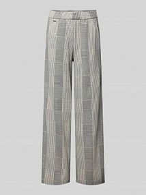 Spodnie z mieszanki wiskozy z wpuszczanymi kieszeniami model MAINE BRAX srebrne damskie EAN 77-5288 09217720