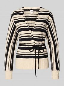 Kardigan w stylu kopertowym z dodatkiem wełny model ANIQUE BRAX biały EAN 37-4128 90191300