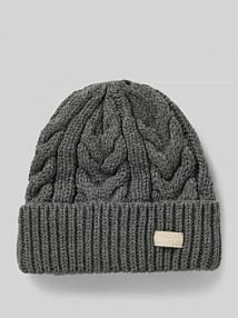 Czapka beanie z szerokim brzegiem model Zirani Barts szara damska EAN 3705