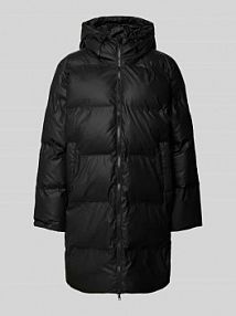 Płaszcz pikowany o kroju regular fit z zamkiem błyskawicznym dwustronnym i wpuszczanymi kieszeniami FREE/QUENT czarny damski EAN 206562