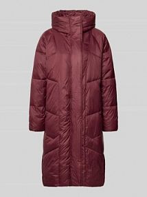 Płaszcz pikowany z kapturem model TIANA FREE/QUENT czerwony damski EAN 206525