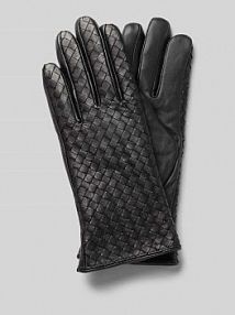 Rękawiczki z imitacji skóry FI.NE czarne EAN 5875.065