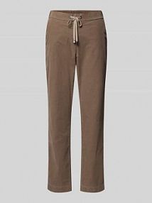 Spodnie o skróconym kroju z elastycznym pasem model sue TONI szare damskie EAN 31-11 180524