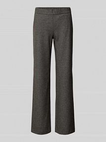 Spodnie materiałowe o kroju regular fit z dodatkiem wiskozy model Jenny TONI czarne damskie EAN 68-09 121361