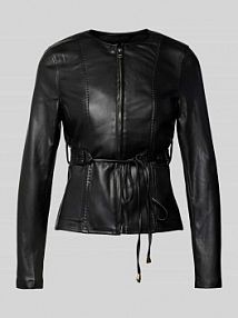 Żakiet z imitacji skóry model Admira GUIDO MARIA KRETSCHMER WOMAN czarny EAN GMK4816002