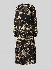 Długa sukienka o kroju relaxed fit z mieszanki wiskozy model Ayana GUIDO MARIA KRETSCHMER WOMAN czarna EAN GMK4797001