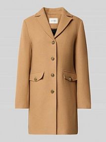 Płaszcz wełniany o kroju regular fit z kołnierzem z połami model Viola GUIDO MARIA KRETSCHMER WOMAN brązowy damski EAN GMK4135002