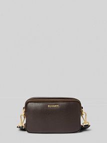 Torba na ramię skórzana z aplikacją z logo model wallis avy Bogner brązowa EAN 4190001843