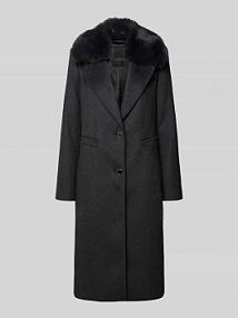 Płaszcz o kroju regular fit z kołnierzem z połami model Karole Guess szary damski EAN W5BL19W2642