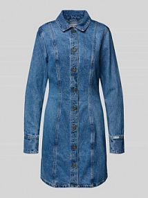 Sukienka jeansowa z listwą guzikową Guess Jeans niebieska EAN W5BK48D5M48