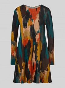 Sukienka mini o kroju regular fit z efektem dzianiny Apricot EAN 582637