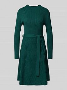 Sukienka z mieszanki wiskozy z efektem dzianiny Apricot zielona EAN 956292
