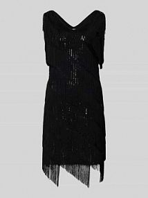 Sukienka mini z dekoltem w serek Apricot czarna EAN 495692