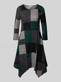 Sukienka mini z okrągłym dekoltem Apricot oliwkowa EAN 954250