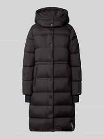 Płaszcz pikowany z kapturem IQ Studio czarny damski EAN 7000