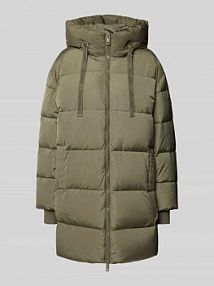 Płaszcz puchowy zapinany na zamek błyskawiczny dwustronny MOS MOSH oliwkowy damski EAN 166750
