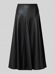 Spódnica rozkloszowana z imitacji skóry model NOCERA MM czarna EAN 2526776038600
