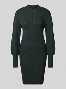 Sukienka o kroju comfort fit z dzianiny z mieszanki wiskozy model KATIA Only zielona EAN 15232502