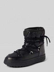 Kozaki sznurowane z detalem z logo Gant czarne damskie EAN 31541100