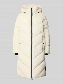 Płaszcz pikowany o prostym kroju z kapturem s.Oliver RED LABEL biały damski EAN 2166593