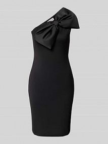 Sukienka koktajlowa na jedno ramię model Linda GUIDO MARIA KRETSCHMER WOMAN czarna EAN GMK4916001