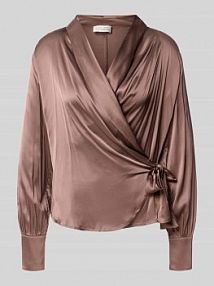 Bluzka w kopertowym stylu model Elea GUIDO MARIA KRETSCHMER WOMAN szara damska EAN GMK5007001