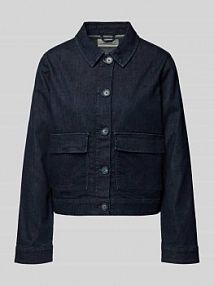 Kurtka koszulowa o pudełkowym kroju z denimu s.Oliver RED LABEL niebieska damska EAN 2169972