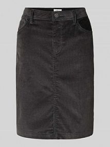 Spódnica mini rozkloszowana z dodatkiem bawełny s.Oliver RED LABEL szara EAN 2170259