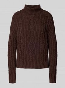 Golf o kroju regular fit z mieszanki bawełny s.Oliver RED LABEL brązowy damski EAN 2170441