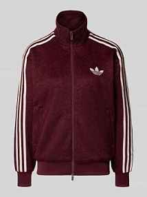 Bluza rozpinana z zamkiem błyskawicznym dwustronnym w kroju regular fit Model 'MOHAIR' adidas Originals czerwona damska EAN KS0428