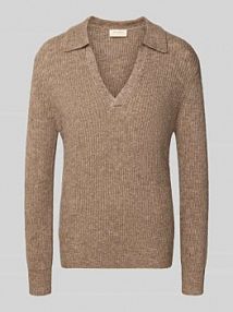 Sweter z dzianiny o kroju slim fit z dodatkiem wełny Model 'Hil' FREE/QUENT szary damski EAN 200434