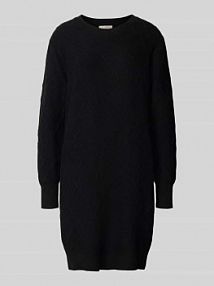 Sukienka z dzianiny z mieszanki wiskozy model Saturn FREE/QUENT czarna EAN 206715