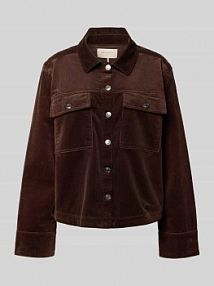 Kurtka z listwą guzikową model Cordy FREE/QUENT brązowa damska EAN 206988